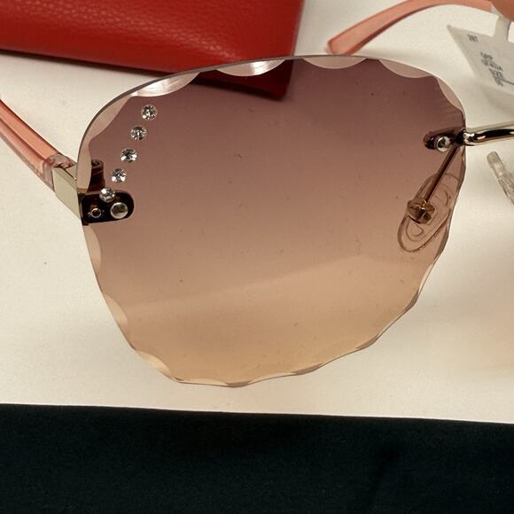 GUESS Sunglasses Womens Size 55-14-140 GF4024 28T Smoke Gradient Pink NE main image 11